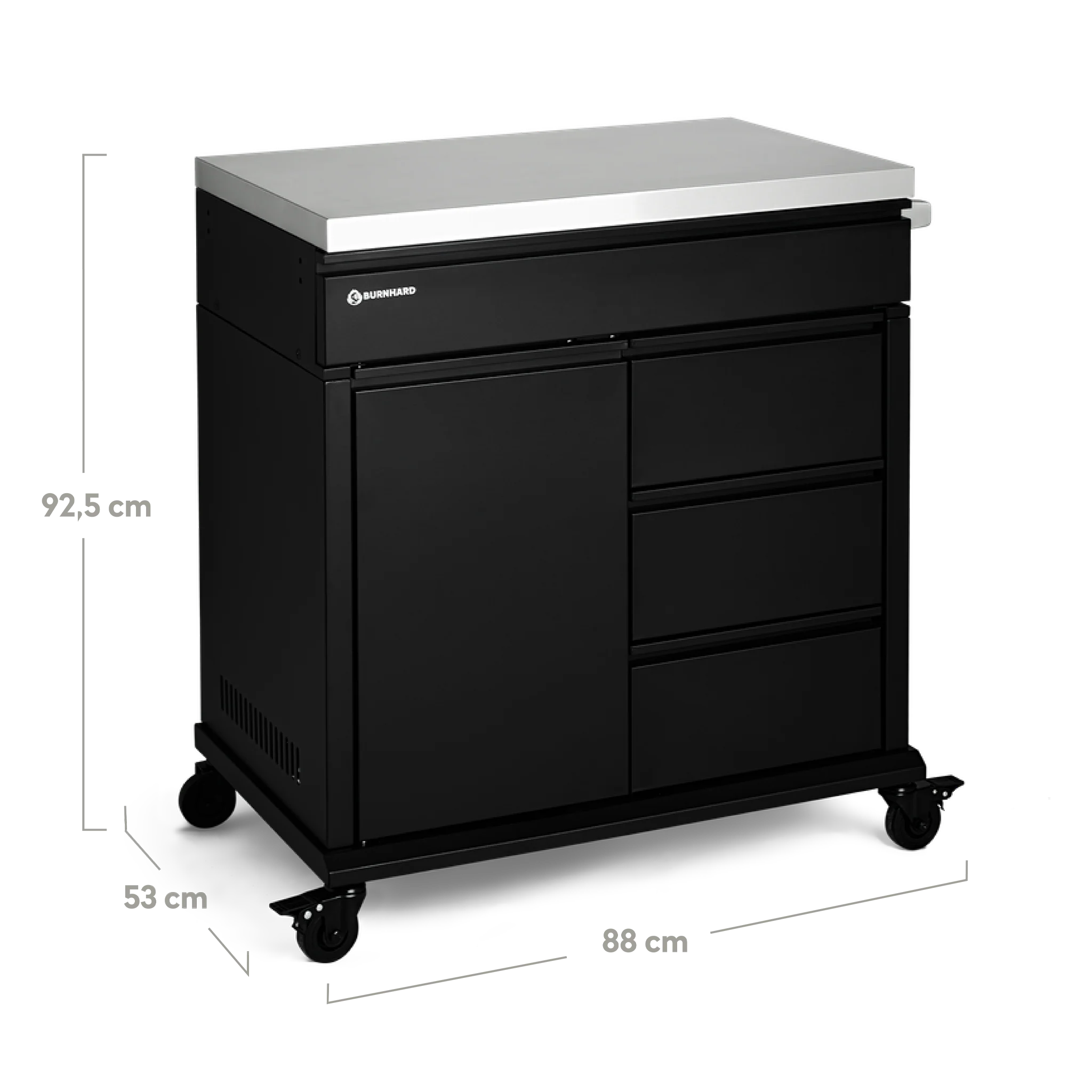Big FRED 4-Brenner Deluxe Gasgrill mit Grill Beistellwagen und Gusseisen Grillrosten Set 3-tlg. - Image 12