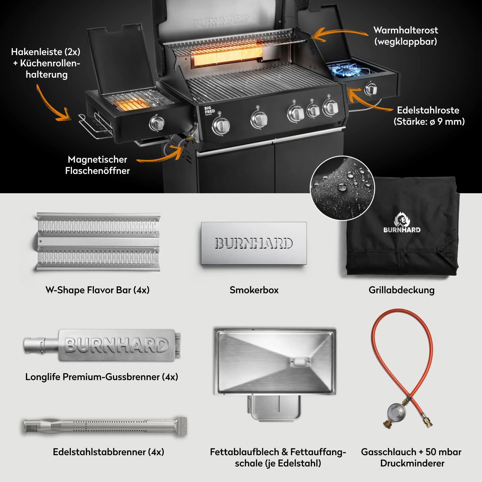 Big FRED Deluxe+ Gasgrill 4-Brenner Series 4 - Image 6