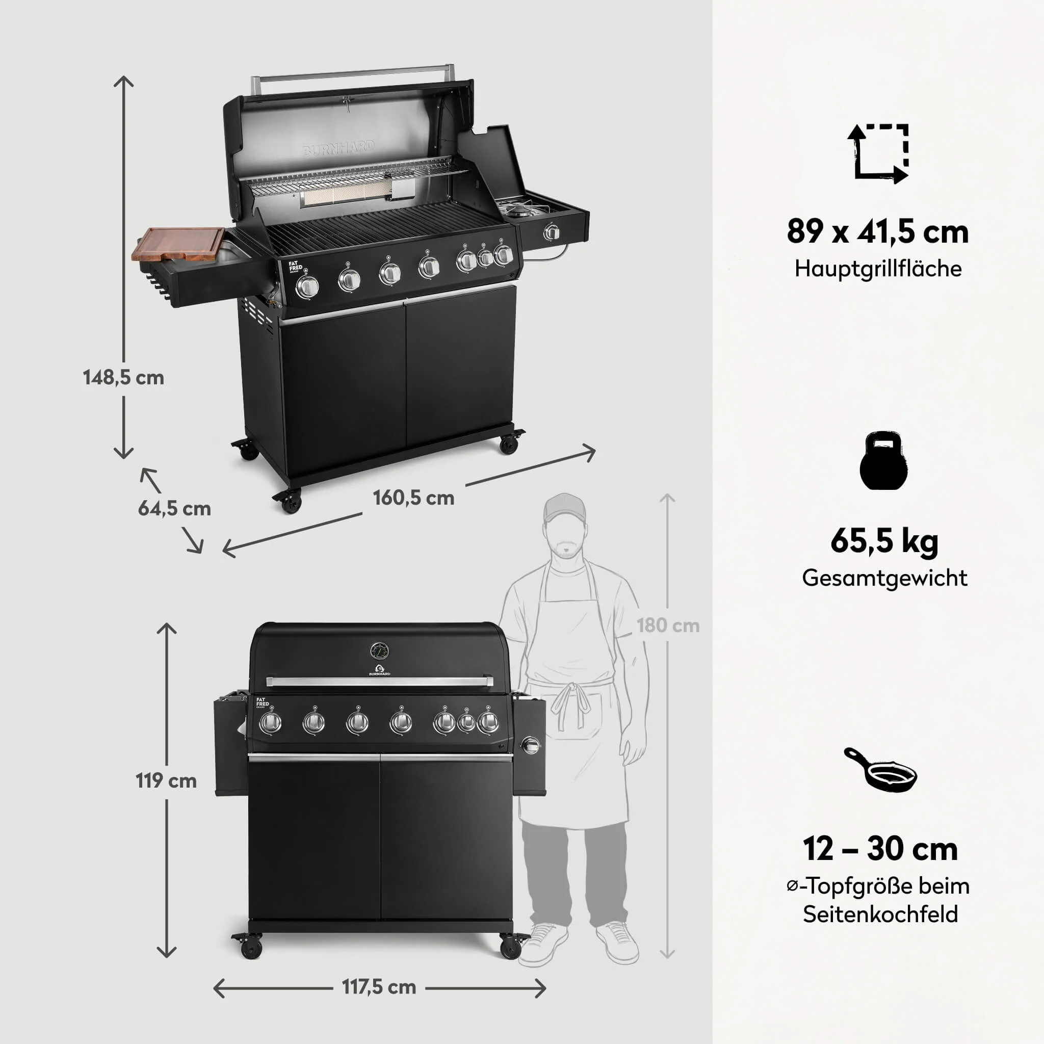 Fat FRED Deluxe Gasgrill 6-Brenner Series 4 - Image 10