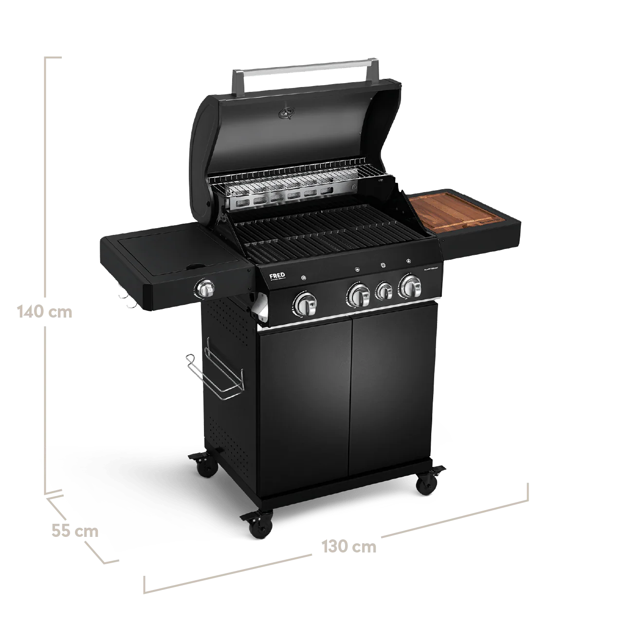 FRED Deluxe Gasgrill 3-Brenner Series 3 - Image 7