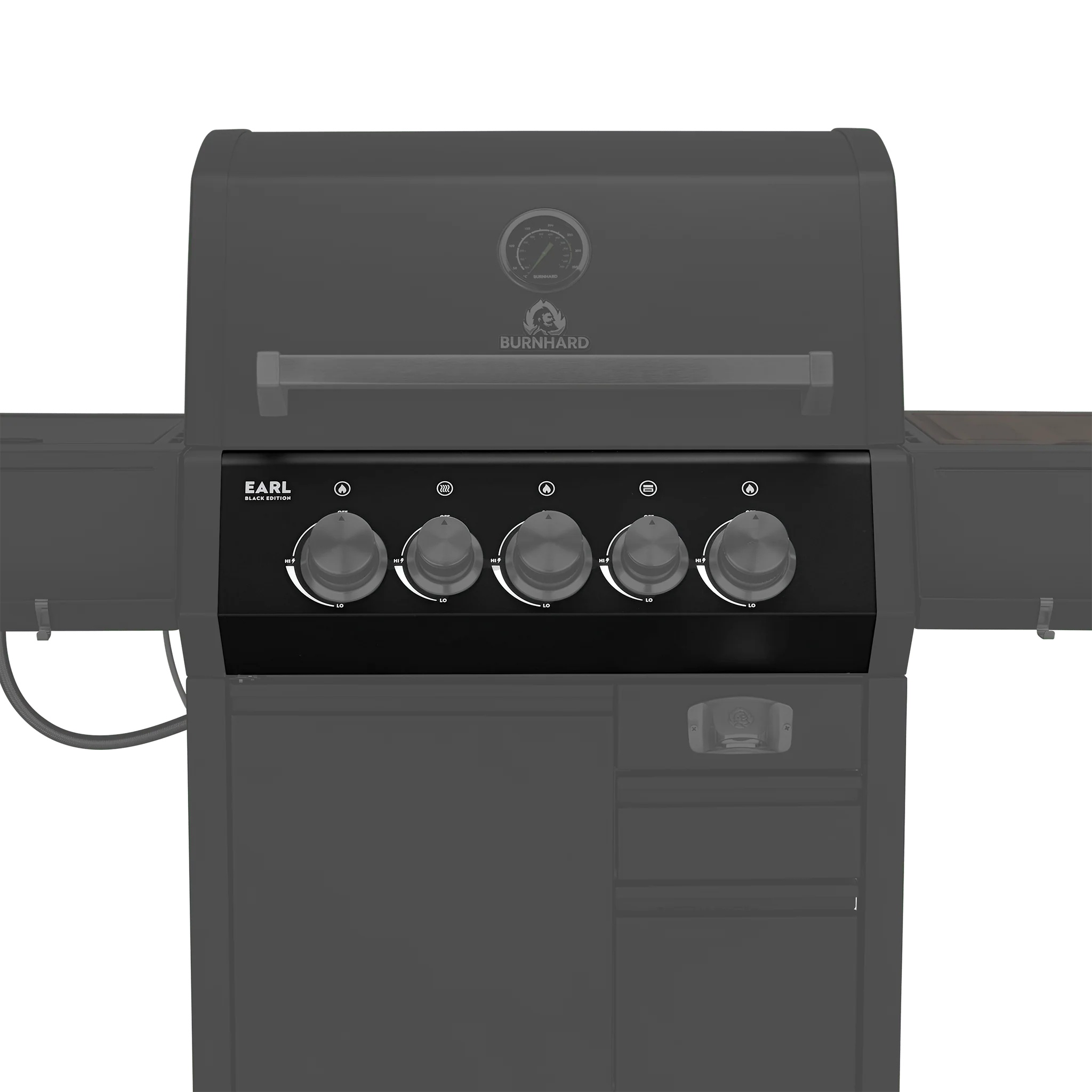 Frontblende Black EARL 3-Brenner Serie