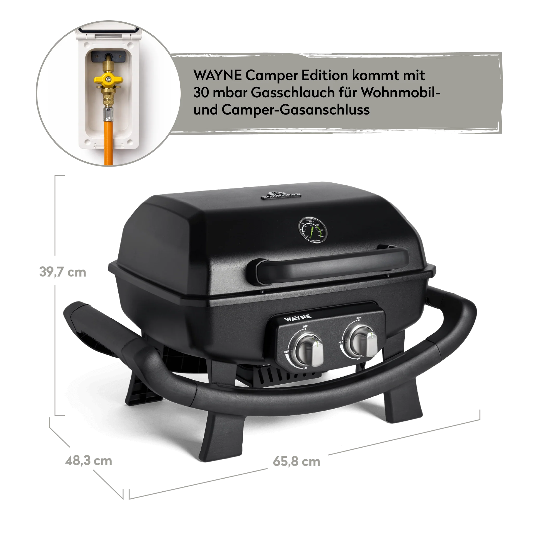 WAYNE Balkongrill 2-Brenner - Image 4