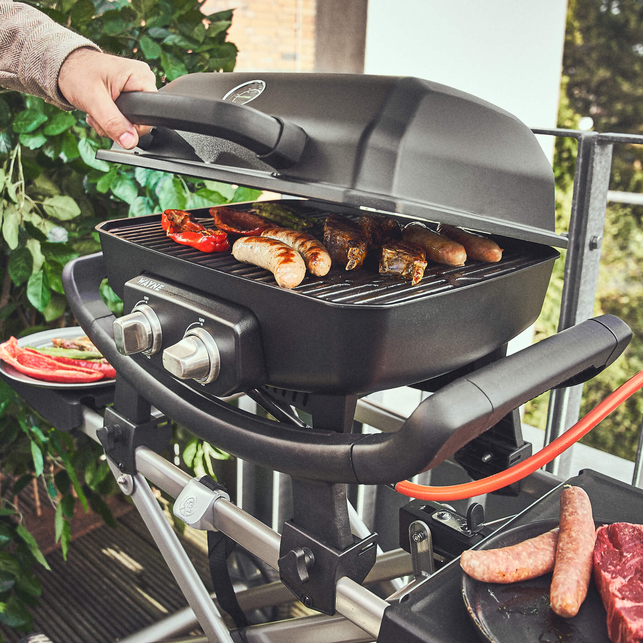 WAYNE Balkongrill 2-Brenner inkl. Rollwagen - Image 6